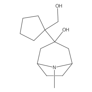 3-[1-(Hydroxymethyl)cyclopentyl]-8-methyl-8-azabicyclo[3.2.1]octan-3-ol Structure
