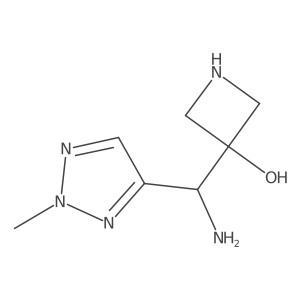 3-[amino(2-methyl-2H-1,2,3-triazol-4-yl)methyl]azetidin-3-ol结构式
