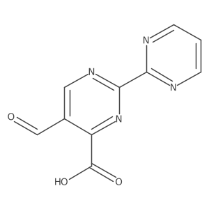 5-Formyl-2-(pyrimidin-2-yl)pyrimidine-4-carboxylic acid结构式