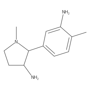 2-(3-Amino-4-methylphenyl)-1-methylpyrrolidin-3-amine Structure