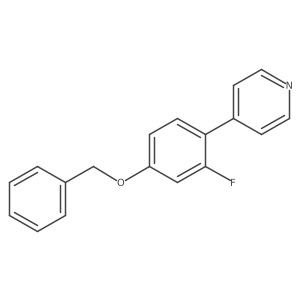 4-[4-(Benzyloxy)-2-fluorophenyl]pyridine结构式