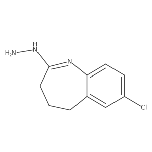 7-chloro-2-hydrazinyl-4,5-dihydro-3H-1-benzazepine结构式