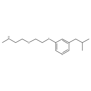 Methyl[2-(2-{[5-(2-methylpropyl)pyridin-3-yl]sulfanyl}ethoxy)ethyl]amine Structure