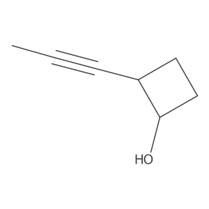 2-(Prop-1-yn-1-yl)cyclobutan-1-ol Structure