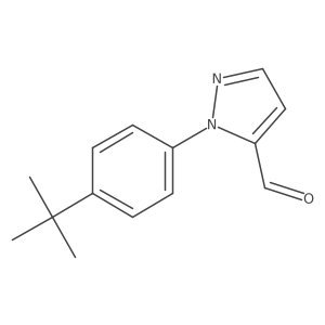 1-(4-tert-butylphenyl)-1H-pyrazole-5-carbaldehyde结构式