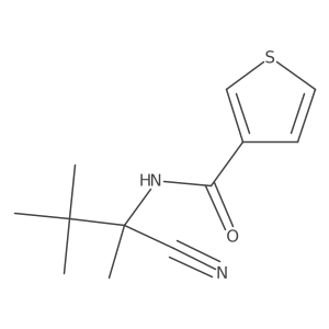 N-(1-cyano-1,2,2-trimethylpropyl)thiophene-3-carboxamide Structure