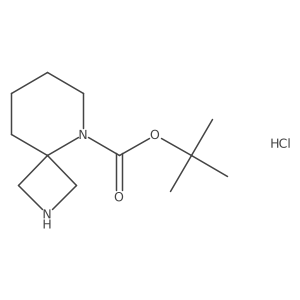 Tert-butyl 2,5-diazaspiro[3.5]nonane-5-carboxylate hcl结构式