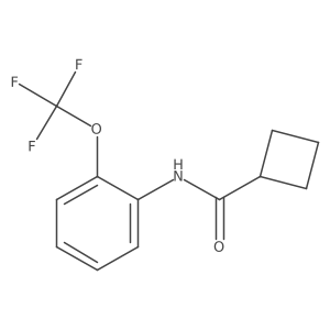 N-[2-(trifluoromethoxy)phenyl]cyclobutanecarboxamide结构式
