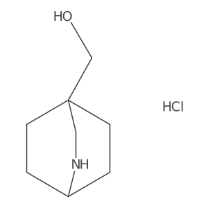2-Azabicyclo[2.2.2]octan-4-ylmethanol;hydrochloride Structure