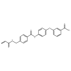 3-[(5-{4-[(Prop-2-enamido)methyl]benzamido}pyridin-2-yl)oxy]benzamide Structure