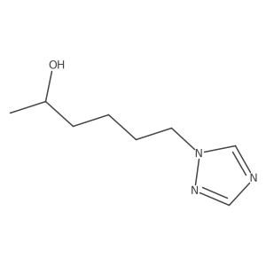 (2R)-6-(1H-1,2,4-triazol-1-yl)hexan-2-ol结构式