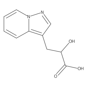 2-Hydroxy-3-{pyrazolo[1,5-a]pyridin-3-yl}propanoic acid结构式