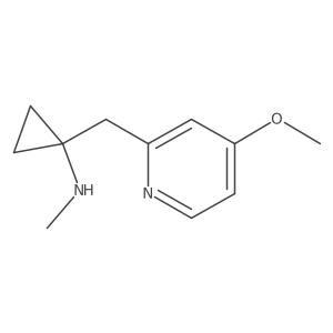 1-[(4-methoxypyridin-2-yl)methyl]-N-methylcyclopropan-1-amine Structure