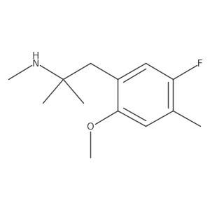 [1-(5-Fluoro-2-methoxy-4-methylphenyl)-2-methylpropan-2-yl](methyl)amine结构式
