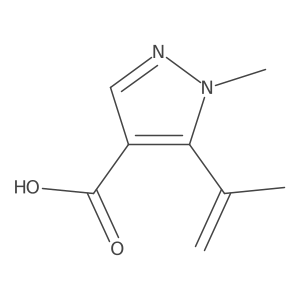 1-methyl-5-(prop-1-en-2-yl)-1H-pyrazole-4-carboxylic acid Structure
