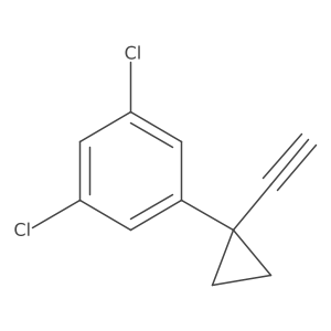 1,3-Dichloro-5-(1-ethynylcyclopropyl)benzene Structure