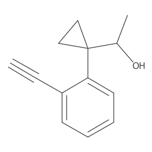 1-[1-(2-Ethynylphenyl)cyclopropyl]ethan-1-ol Structure