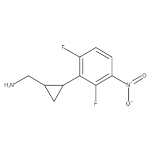 [2-(2,6-Difluoro-3-nitrophenyl)cyclopropyl]methanamine Structure