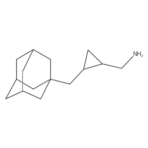 {2-[(Adamantan-1-yl)methyl]cyclopropyl}methanamine结构式