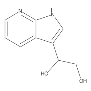 1-{1H-pyrrolo[2,3-b]pyridin-3-yl}ethane-1,2-diol Structure