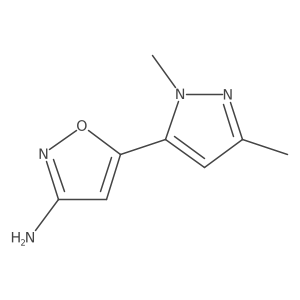 5-(1,3-dimethyl-1H-pyrazol-5-yl)-1,2-oxazol-3-amine Structure