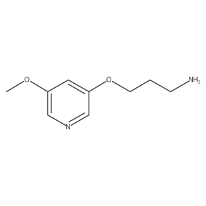 3-[(5-Methoxypyridin-3-yl)oxy]propan-1-amine Structure