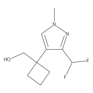 {1-[3-(difluoromethyl)-1-methyl-1H-pyrazol-4-yl]cyclobutyl}methanol Structure