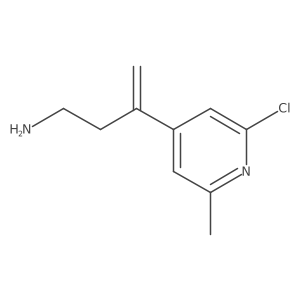 3-(2-Chloro-6-methylpyridin-4-yl)but-3-en-1-amine结构式