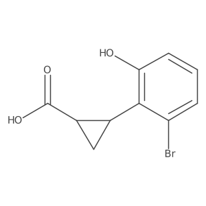 2-(2-Bromo-6-hydroxyphenyl)cyclopropane-1-carboxylic acid Structure