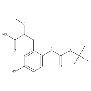 3-(2-{[(Tert-butoxy)carbonyl]amino}-5-hydroxyphenyl)-2-methoxypropanoic acid Structure