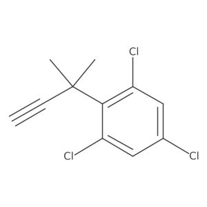 1,3,5-Trichloro-2-(2-methylbut-3-yn-2-yl)benzene Structure