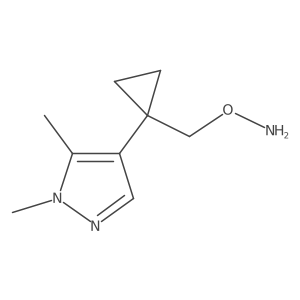O-{[1-(1,5-dimethyl-1H-pyrazol-4-yl)cyclopropyl]methyl}hydroxylamine Structure