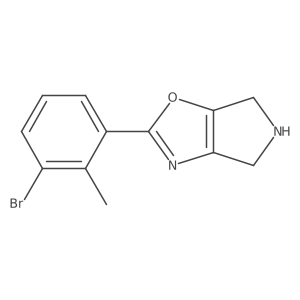 2-(3-Bromo-2-methylphenyl)-5,6-dihydro-4H-pyrrolo[3,4-d]oxazole结构式