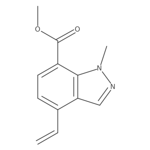 methyl 1-methyl-4-vinyl-1H-indazole-7-carboxylate Structure