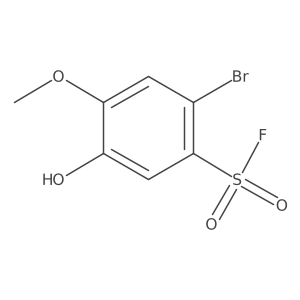 2-Bromo-5-hydroxy-4-methoxybenzene-1-sulfonyl fluoride Structure