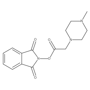 1,3-dioxo-2,3-dihydro-1H-isoindol-2-yl 2-(4-methylpiperazin-1-yl)acetate Structure