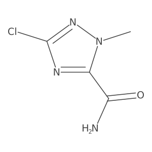 3-Chloro-1-methyl-1H-1,2,4-triazole-5-carboxamide结构式