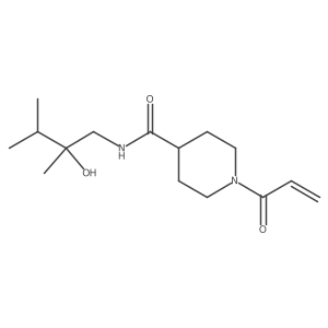 N-(2-Hydroxy-2,3-dimethylbutyl)-1-prop-2-enoylpiperidine-4-carboxamide Structure
