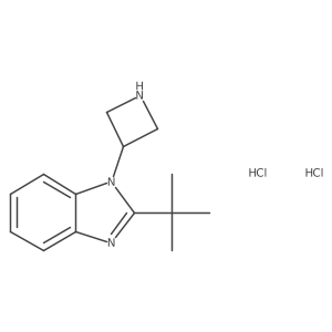 1-(Azetidin-3-yl)-2-(tert-butyl)-1H-benzo[d]imidazole dihydrochloride结构式