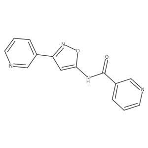 N-[3-(3-Pyridinyl)-5-isoxazolyl]-3-pyridinecarboxamide Structure