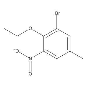 1-Bromo-2-ethoxy-5-methyl-3-nitrobenzene Structure