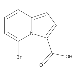 5-Bromo-indolizine-3-carboxylic acid Structure