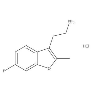2-(6-Fluoro-2-methyl-1-benzofuran-3-yl)ethanamine;hydrochloride Structure