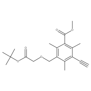 Methyl 3-{[2-(tert-butoxy)-2-oxoethoxy]methyl}-5-ethynyl-2,4,6-trimethylbenzoate结构式