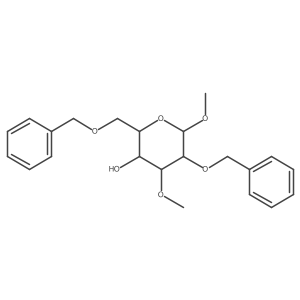 Methyl 3-O-methyl-2,6-bis-O-(phenylmethyl)-I+/--D-glucopyranoside Structure