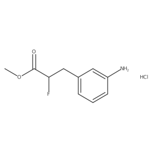 Methyl 3-(3-aminophenyl)-2-fluoropropanoate;hydrochloride结构式