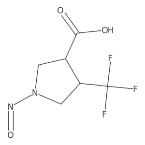 1-Nitroso-4-(trifluoromethyl)pyrrolidine-3-carboxylic acid Structure