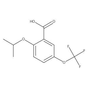 2-Isopropoxy-5-(trifluoromethoxy)benzoic acid Structure