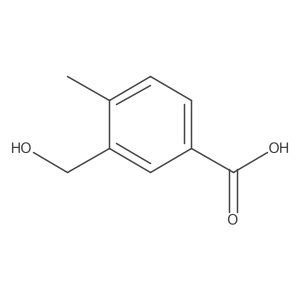 3-(Hydroxymethyl)-4-methylbenzoic acid结构式