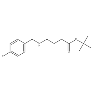 Tert-butyl 4-{[(4-fluorophenyl)methyl]amino}butanoate结构式